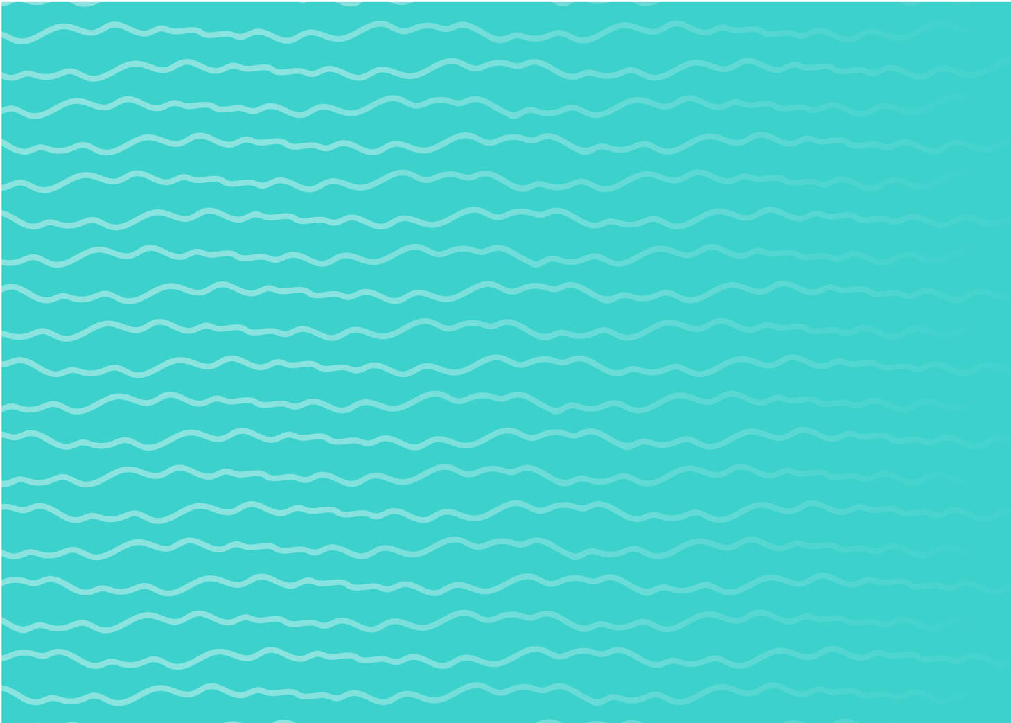 A light teal ripple pattern on a bright teal background.